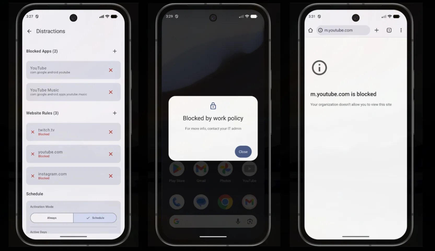 SelfControl for Android screenshot