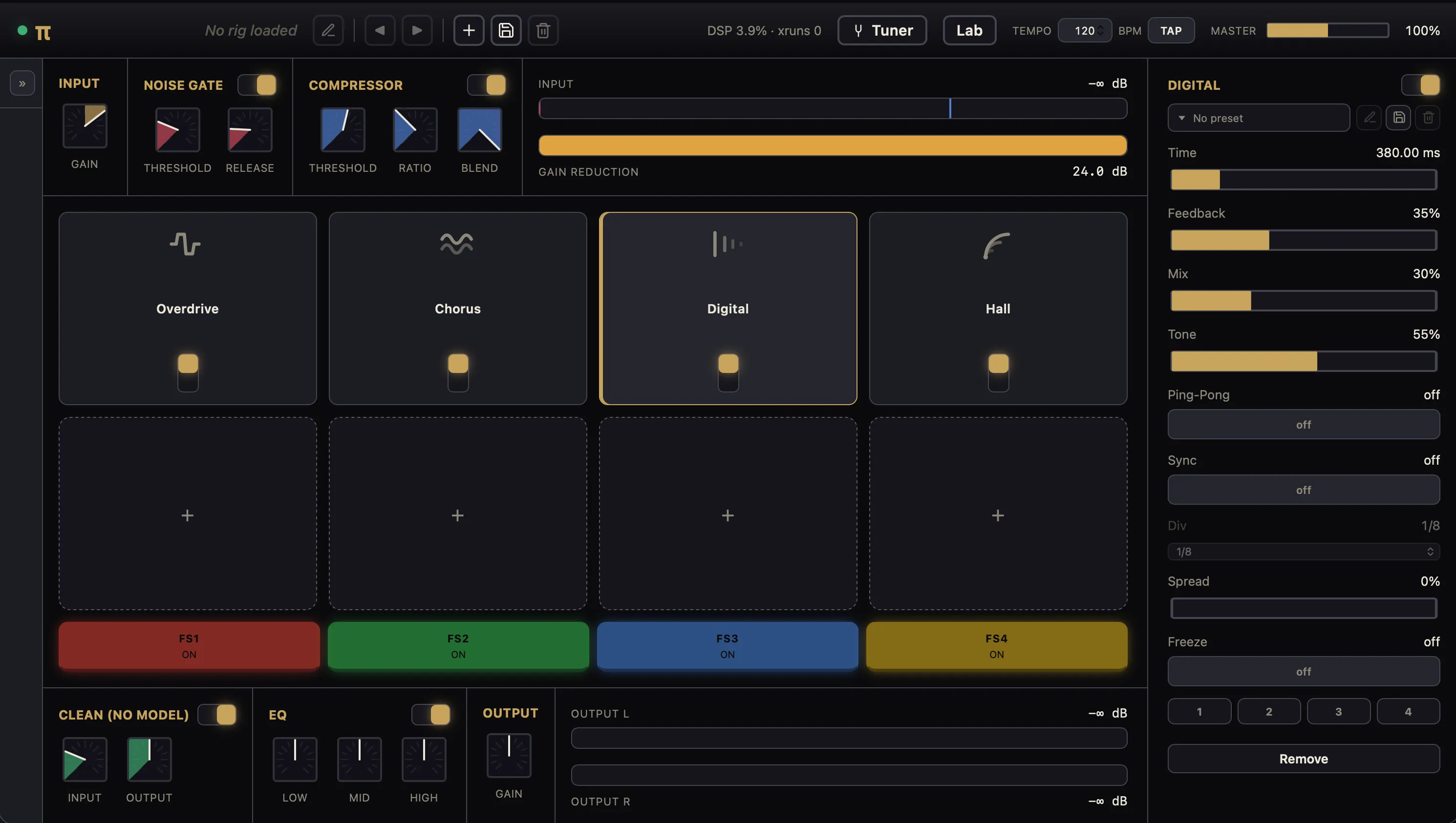 Pistomp Pedalboard screenshot